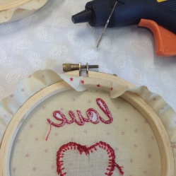 Embroidery hoop art